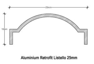 Retrofit Listello 25mm Tech Sure Strip