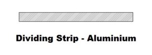 34. Dividing Strip - Aluminium - TD